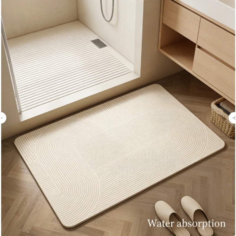 Bathroom Floor Mat Diatomite S - đánh giá và giá Bamboo Bath Mat