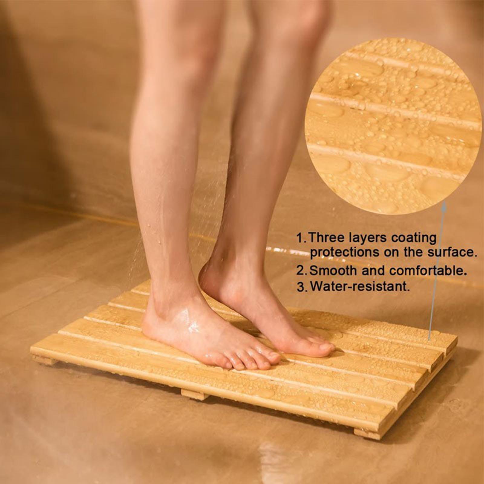 Bamboo Bath Mat Stylish Heavy  - đánh giá và giá Bamboo Bath Mat