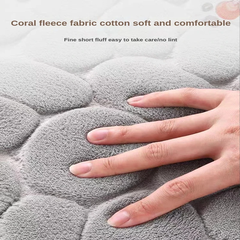 3D Non Slip Bathroom Mat Cobbl - đánh giá và giá Bamboo Bath Mat