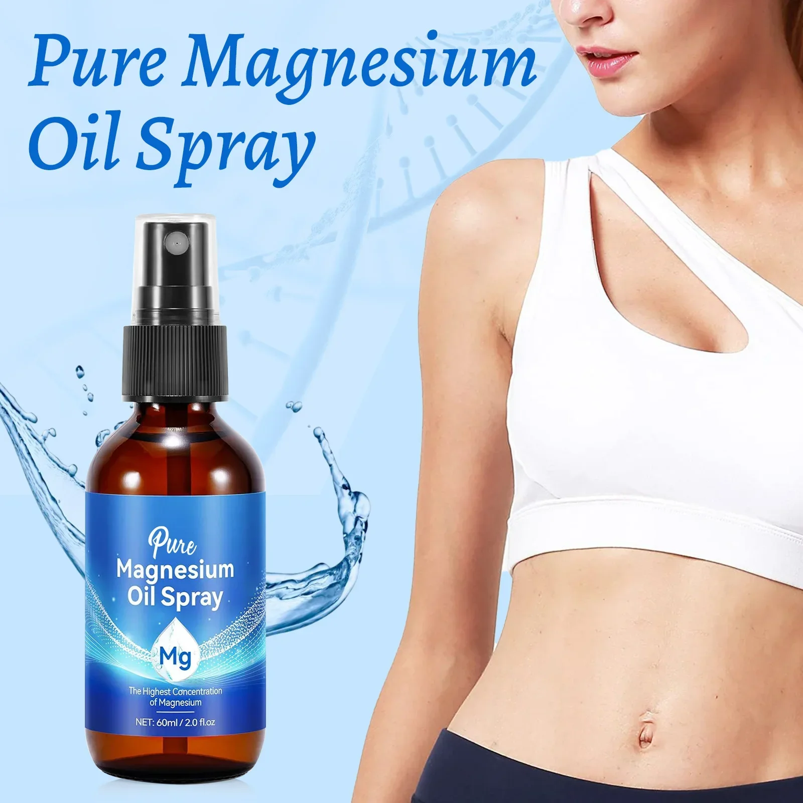Magnesium Body Oil Spray 60ml  - đánh giá và giá Bath Salts Magnesium