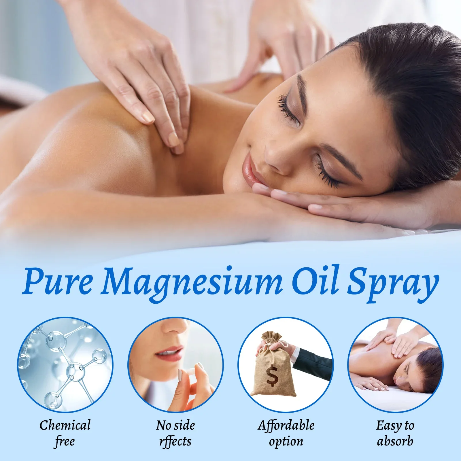 Magnesium Body Oil Spray 60ml  - đánh giá và giá Bath Salts Magnesium